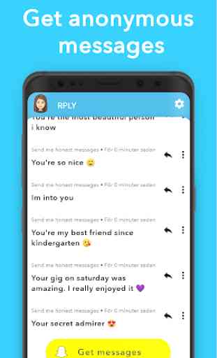 RPLY: Anonymous Messages for Snapchat 4