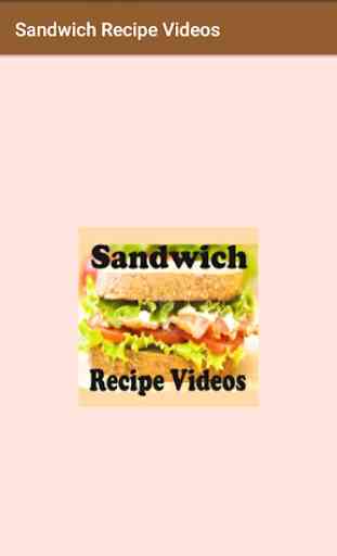 Sandwich Recipe Videos 1