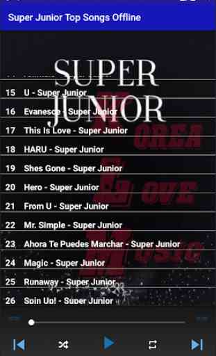 Super Junior Top Songs Offline 2
