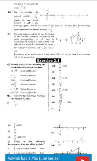 9th class math solved solution Exercises 3
