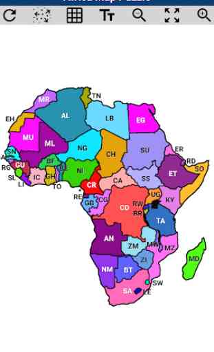 Africa Map Puzzle 1
