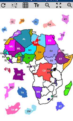 Africa Map Puzzle 2