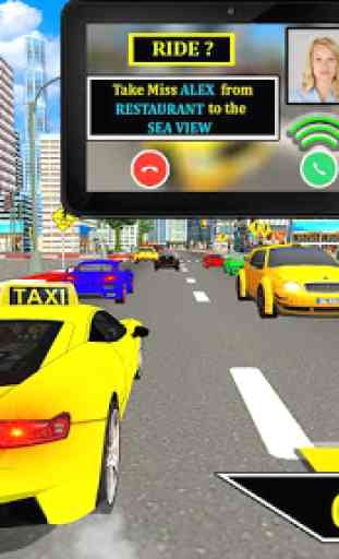 Autista di taxi online: guida in taxi urbano 1