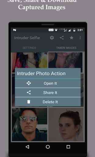 Avvisi selfie di intrusi 3