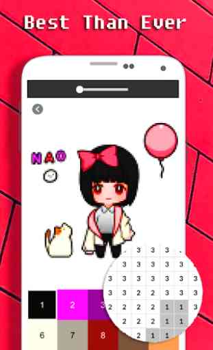 Coloring Unni Doll By Number - Pixel Art 2