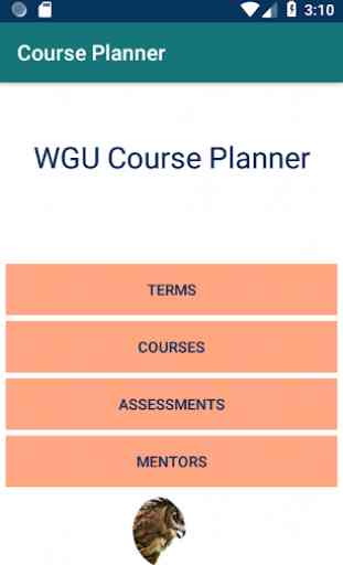 Course Planner for WGU 1