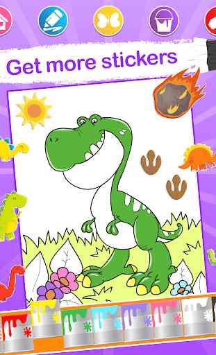 dinosauri da colorare- bambini 2