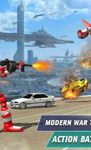 Flying Robot Police Chase- City Fighter War Robots 3