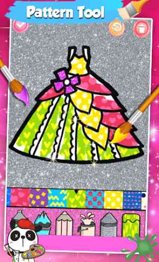 Glitter Dresses Coloring Book For Kids 4