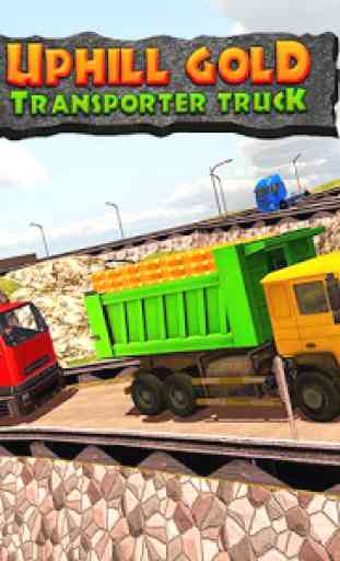 Gold Transporter Truck Driver: Truck Driving Games 1