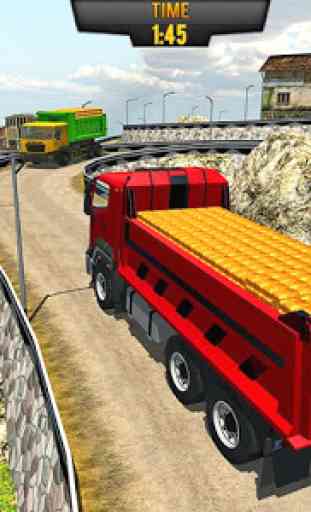 Gold Transporter Truck Driver: Truck Driving Games 3