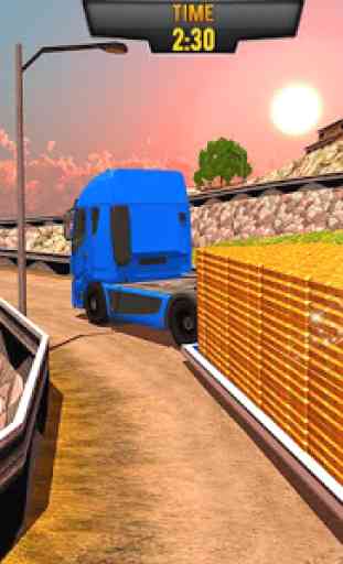 Gold Transporter Truck Driver: Truck Driving Games 4