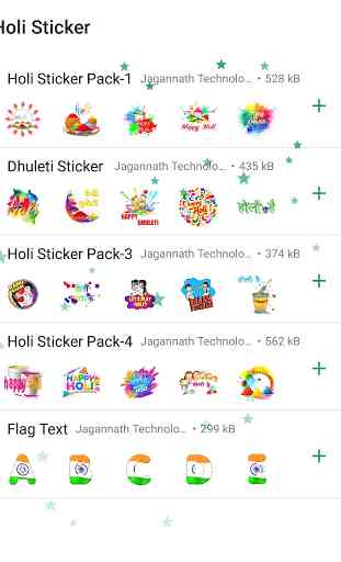 Holi Sticker - WAStickerApps 1