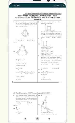 JEE Main- Previous Year Question Paper & Solution 3