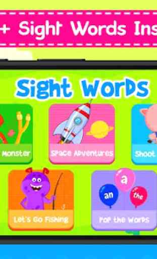 Kindergarten Sight Word Games - Learn Sight Words 1