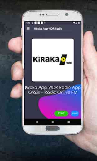 Kiraka WDR Radio FM Alemania Kostenlos Online App 1