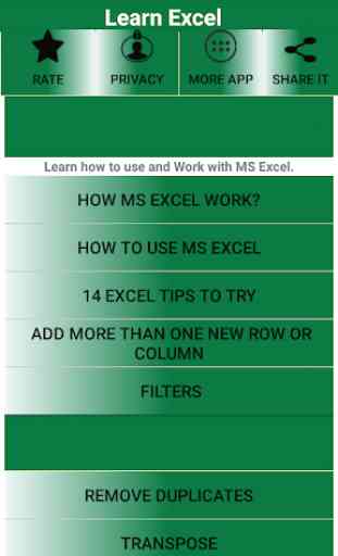 Learn MS Excel Offline 1