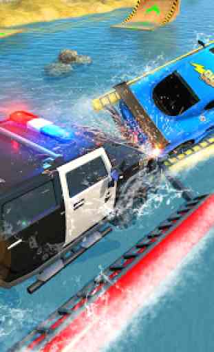 Police Truck Water Surfing Gangster Chase 1