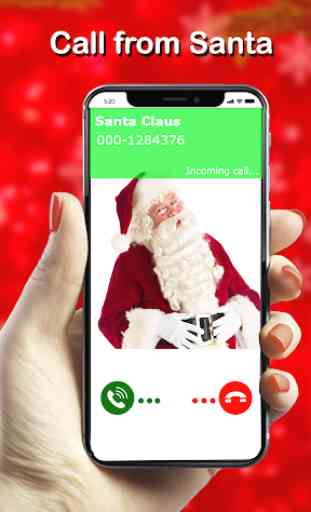 simulazione di chiamata e chat di Babbo Natale 2