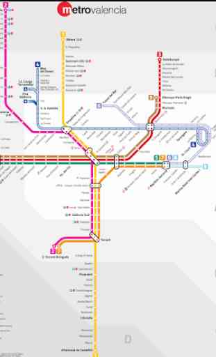 Valencia Metro Map 2