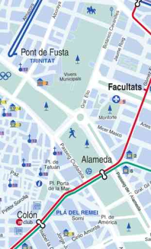 Valencia Metro Map (Offline) 1