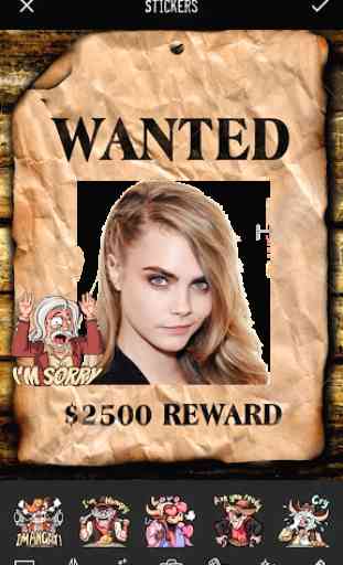 Wanted Posters Photo Frames Maker 2