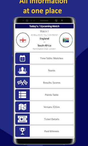 World Cup 2019 Schedule Time Table Live Score Team 1