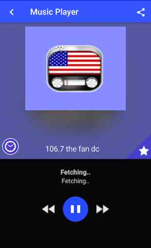106.7 The fan dc Radio Station Player 1