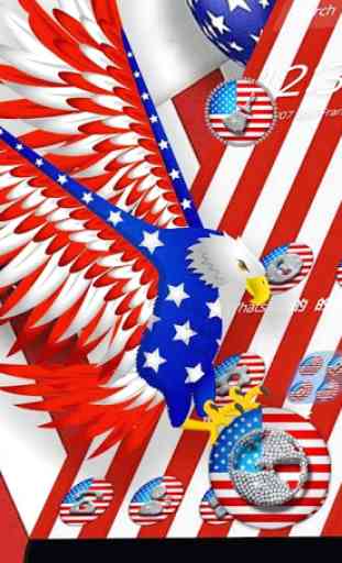 America Flag Stars Stripes Theme 2