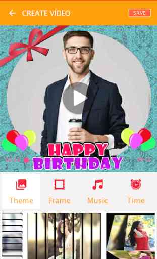 Birthday video maker Brother - with photo and song 4