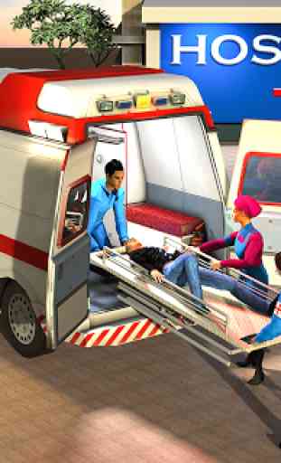 City Ambulance Rescue Emergency Driving 2