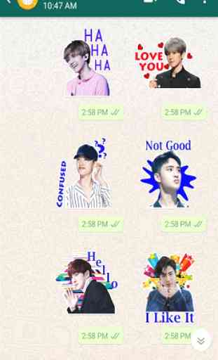 EXO 엑소 KPOP Meme Whatsapp Stickers WAStickerApps 3