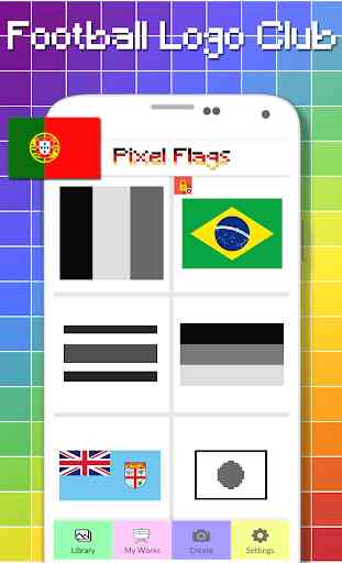 Flags Color By Number - Pixel Art 1