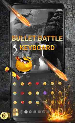 Gunnery Bullet Battle Keyboard Theme 2