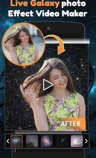 Live Galaxy Photo Effect Video Maker 1