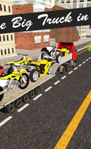 moto camion di trasporto 3D 2