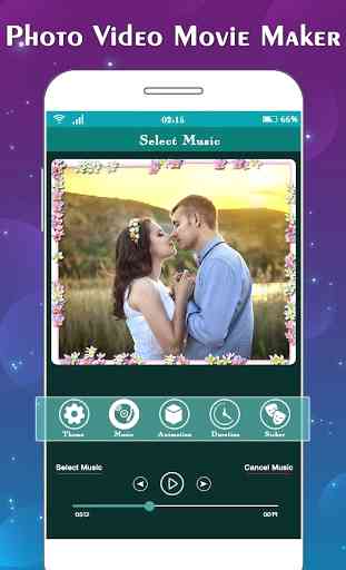 Photo to Video Maker with Music : Slideshow Maker 3