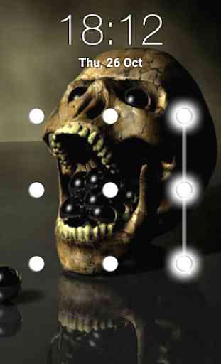 schermata di blocco del modello del cranio 3