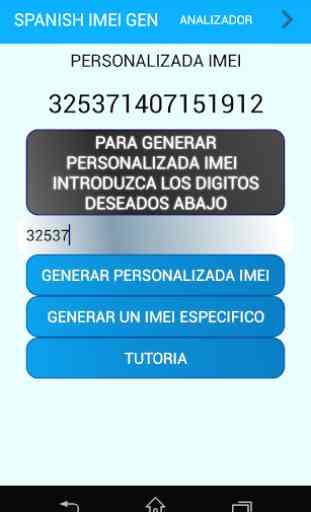 SPANISH IMEI GEN 3
