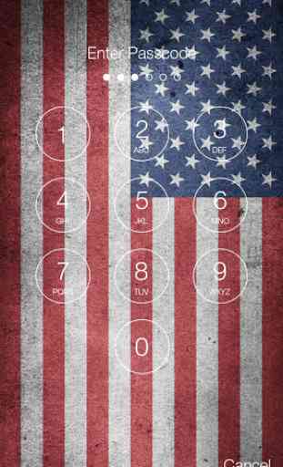 USA America Flag Lock Screen 2
