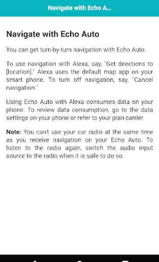User guide for Echo Auto 3