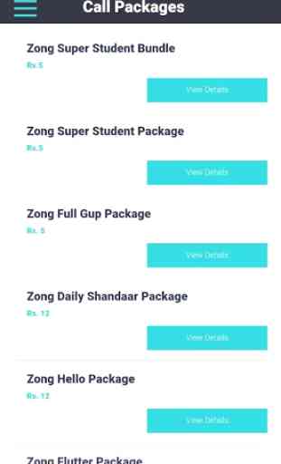 Zong Packages: Call, SMS & Internet Packages 2020 2