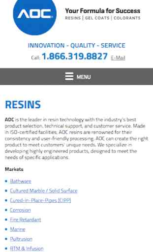 AOC-Resins Mobile 3