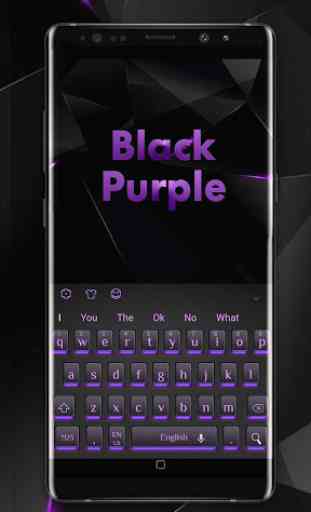 Black Purple Light Keyboard 3