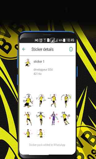 Borussia Dortmund Stickers-WAStickerApps 1