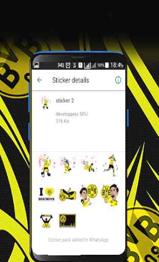 Borussia Dortmund Stickers-WAStickerApps 2