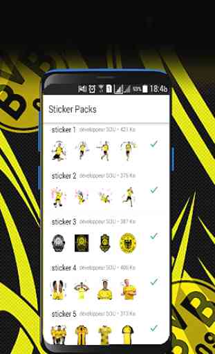 Borussia Dortmund Stickers-WAStickerApps 3