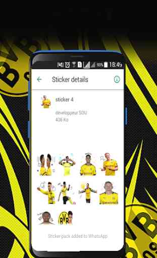 Borussia Dortmund Stickers-WAStickerApps 4