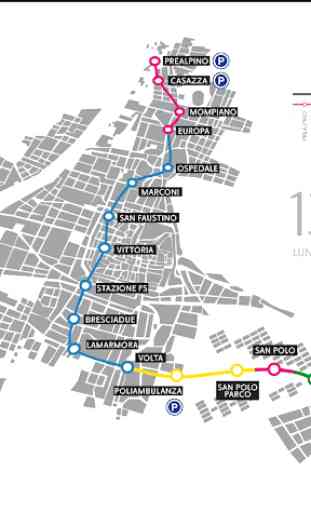 Brescia Metro Map 2