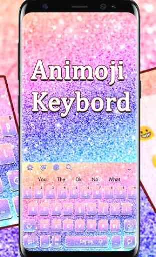 Cute Animoji Keyboard Theme 2